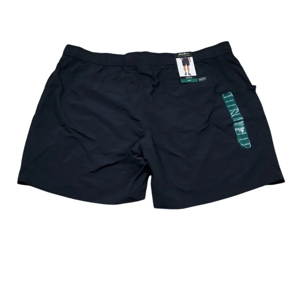 Eddie Bauer Men's Ripstop Tech Cargo Shorts UPF 50+ Black Size XXXL 3XL Belt
